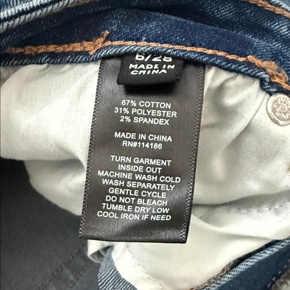 Frye Women's Straight Leg high rise Jeans - Dark Blue - Picture 7 of 7